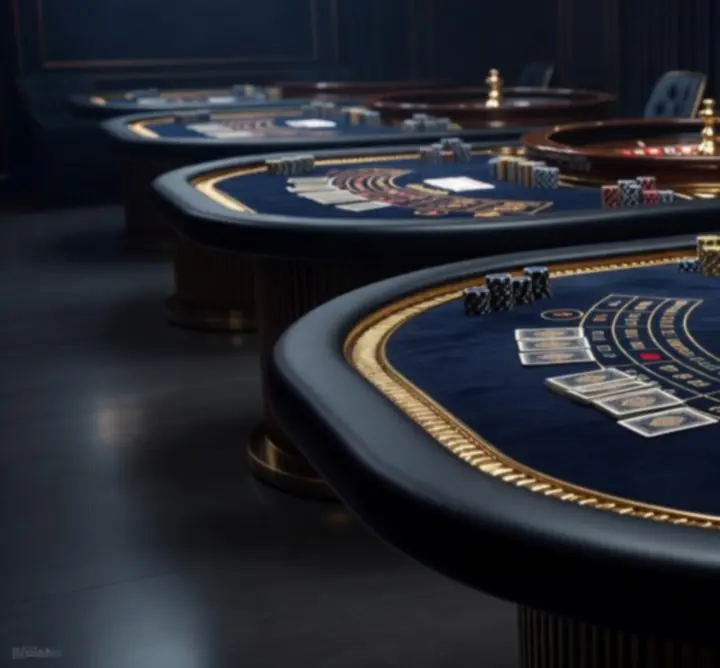 Premium stoły do pokera, ruletki i blackjacka przygotowane na event